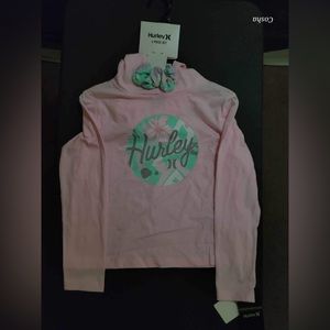 Girls Hurley Longsleeve & Scrunchie - 2 Piece Set